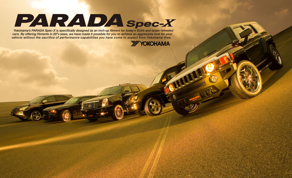 PARADA Spec-Xは海外展開用横浜ゴム株式会社のブランド・アイデンティティ制作実績です